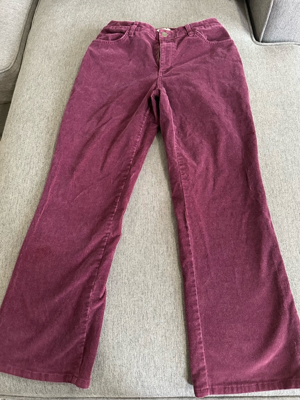 St John’s Bay Burgundy Stretch Corduroy Pants